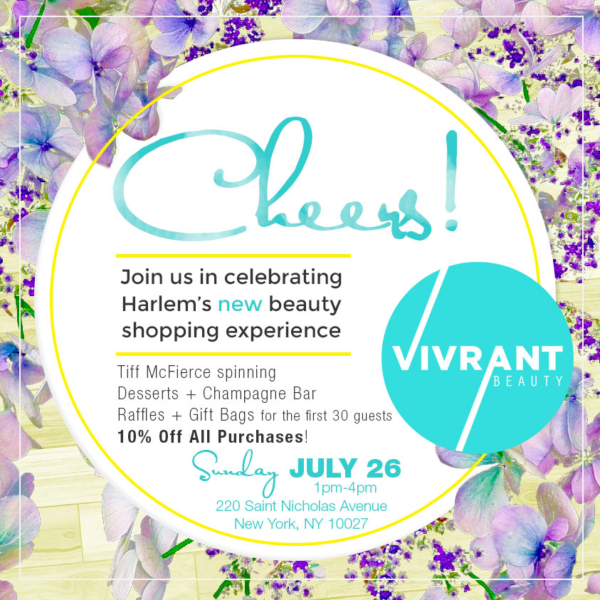Vivrant Beauty Store Warming Invite